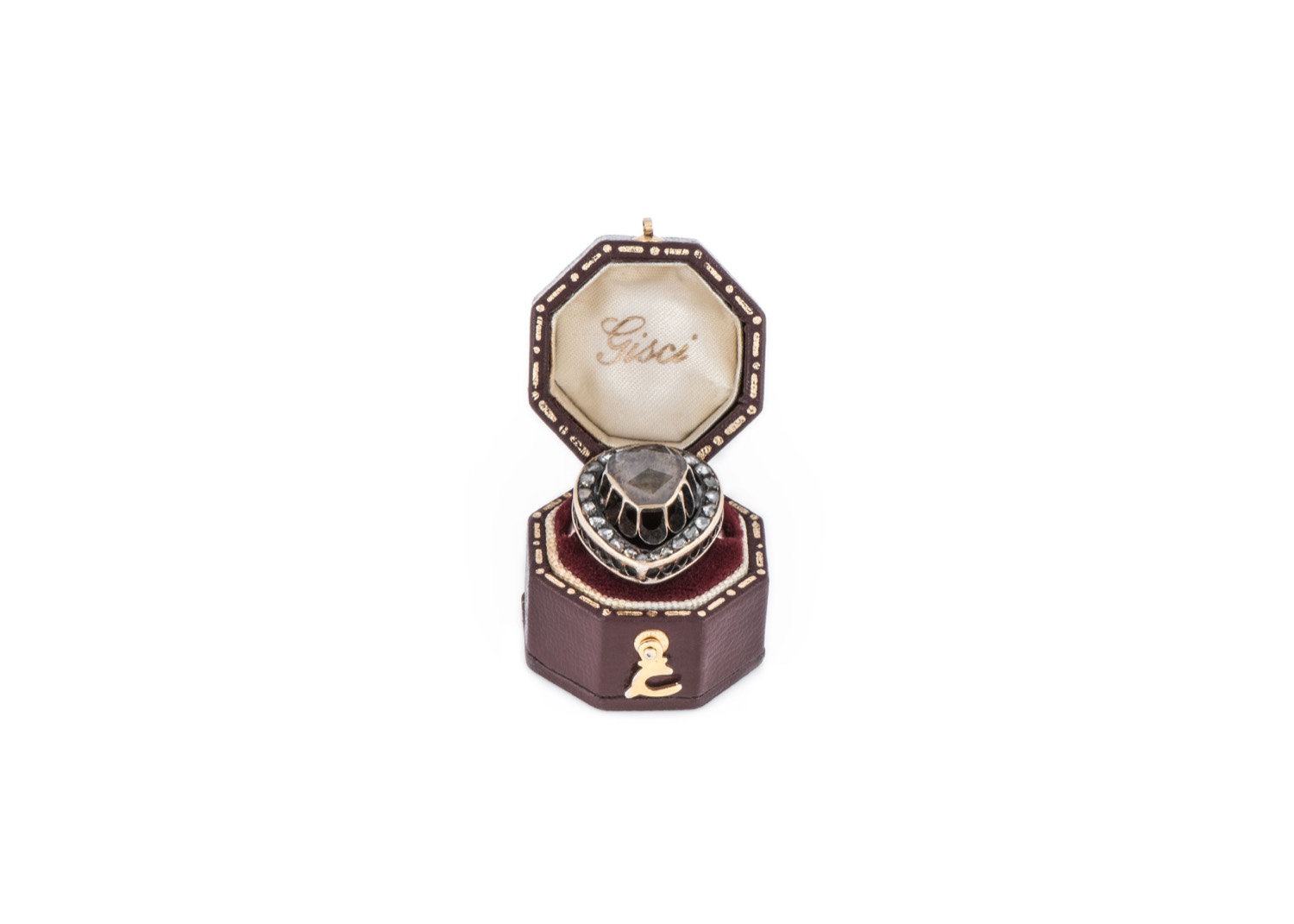 An antique jewel in its Gisci presentation box bearing the house signature